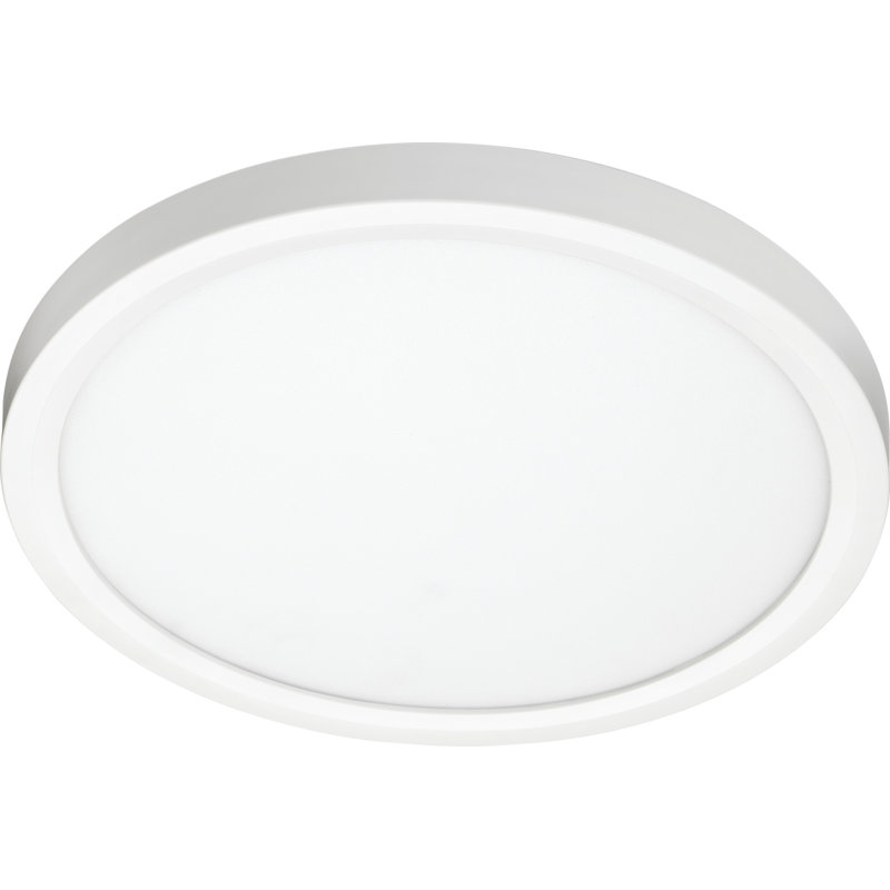 Plafonnier encastré simple à 1 lumière DEL, H 0,73 po x l 11,08 po x P 11,08 po