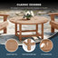 Table basse ronde 38 "Vinnie Adirondack-168856504