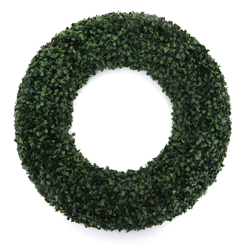 Couronne de verdure de porte d'entrée, H 3 po x l 22 po x P 22 po