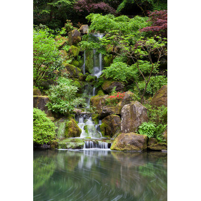 Cascading Waterfall - Wrapped Canvas Print