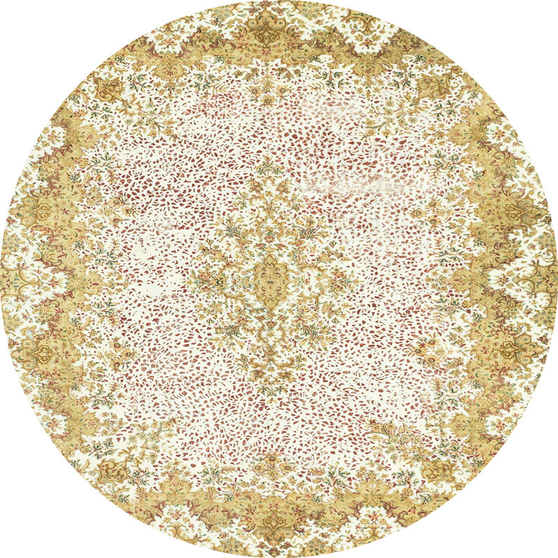 Abstract Indoor Rug, Round 8'