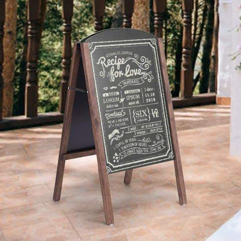 Double-Sided A Frame Chalkboard Sign