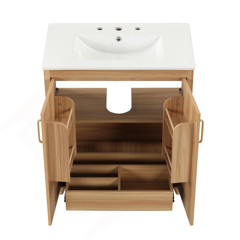 Meuble-lavabo multifonctionnel 30 po avec lavabo et meuble-lavabo 30 po