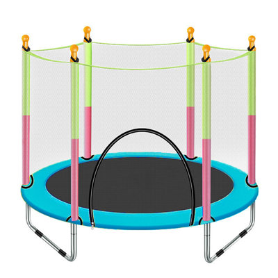 KingSo Round Backyard Trampoline with Safety Enclosure