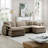 Oversized Modular Cushioned Sofa With Conversible Ottoman-115842505-106554204