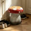 Tabouret de jardin en résine en forme de champignon-1753957851