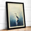 Solitary Wader Minimalist - Framed Print-751157801-751157805