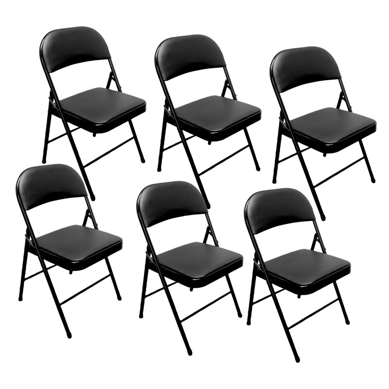 Padded Camping / Beach Folding Chair Folding Chair Set, 6