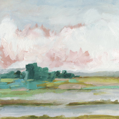 " Pink Marsh II " by Ethan Harper Painting Print