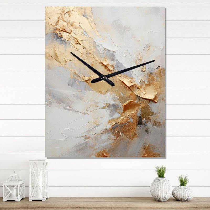 Eisah - Horloge murale moderne à formes abstraites, Grand