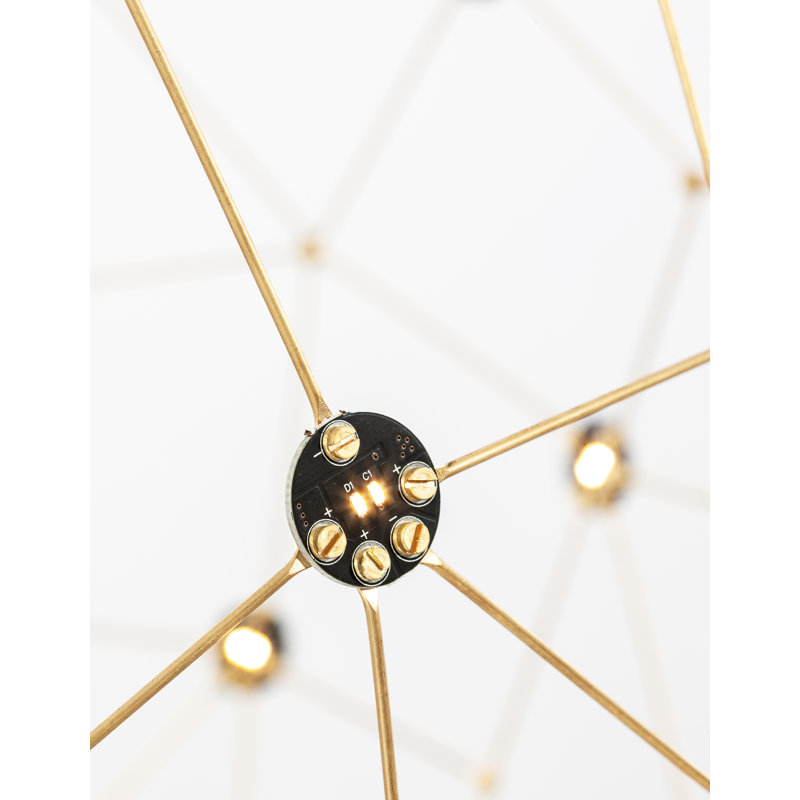 60 - Light Gold LED Sphere Pendant