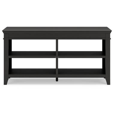 Eileen 62.2'' Console Table, Storage Sofa Table with Drawers and Shelves Wildon Home Color: Black