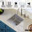 Karran 16-Gauge Stainless Steel 16-1/2'' X 18'' Single Bowl Undermount Kitchen Sink Kit