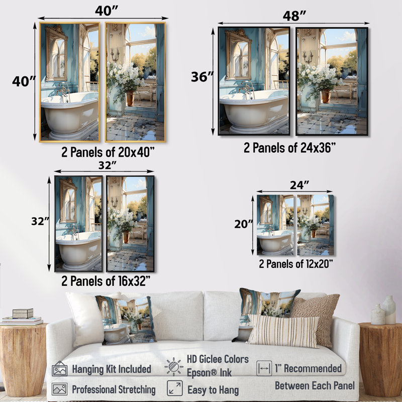 «Bathroom Bathroom Reflections Of I - Humour», art mural de salle de bain, 32" H x 32" W, Brown