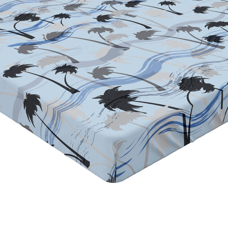 Drap-housse Ambesonne Palm Trees Aloha Vibes, Drap-housse de taille simple