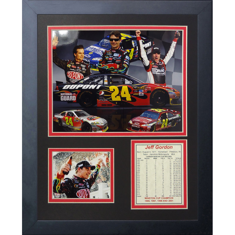 Jeff Gordon, souvenirs encadrés