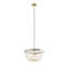 Lustre perlé à 2 lumières avec hauteur réglable et éclairage à intensité variable (ampoule non incluse)