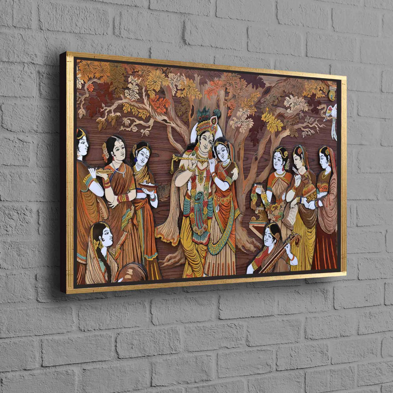 Print on Canvas, Framed Print without Mat, Gold, 20cm H x 30cm W