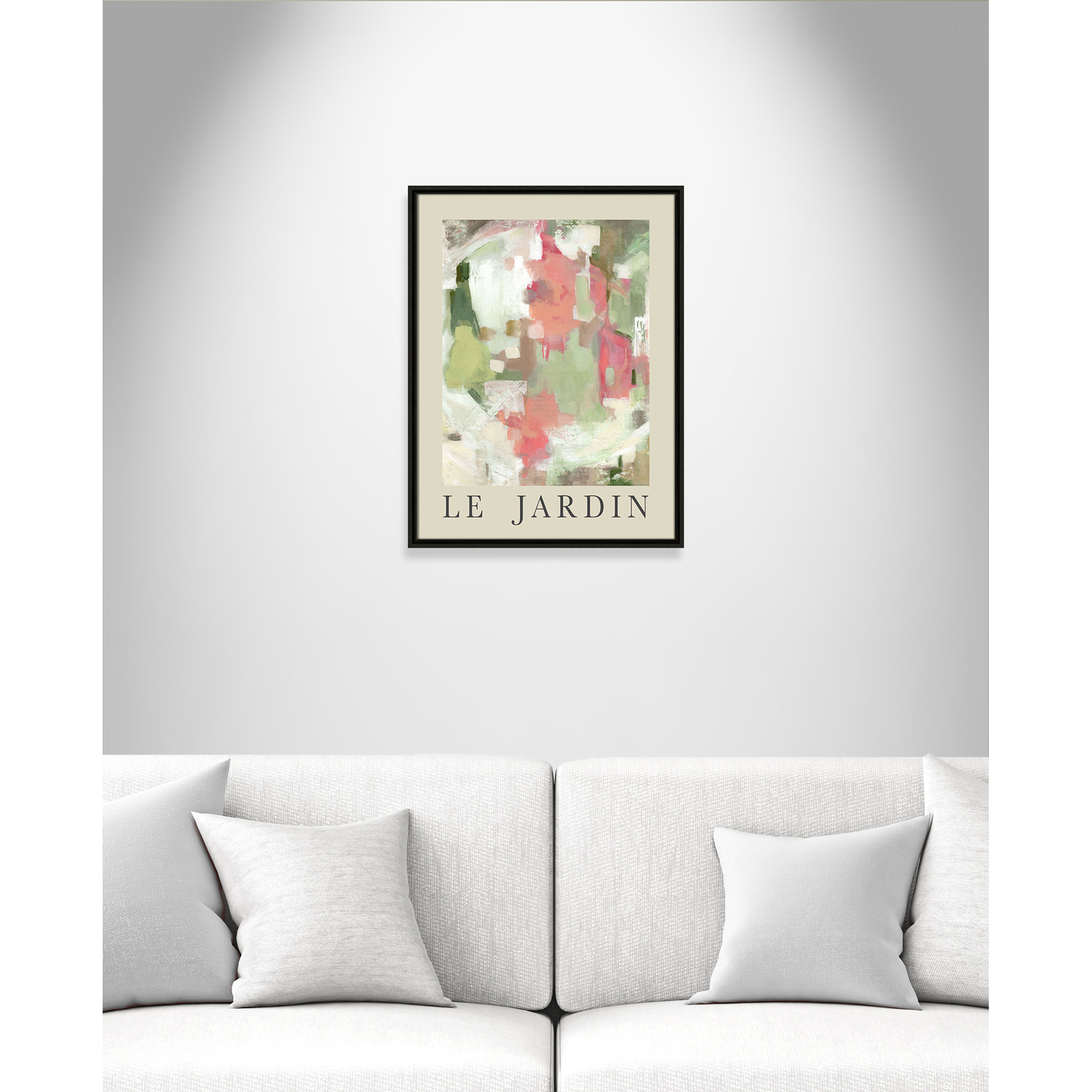Botanical Poster Collection " Le Jardin " by Carol Robinson, No, 25.5" H x 19.5" W x 2" D, Espresso Floater Frame