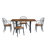 Abreha 5-Piece Upholstered Dining Set