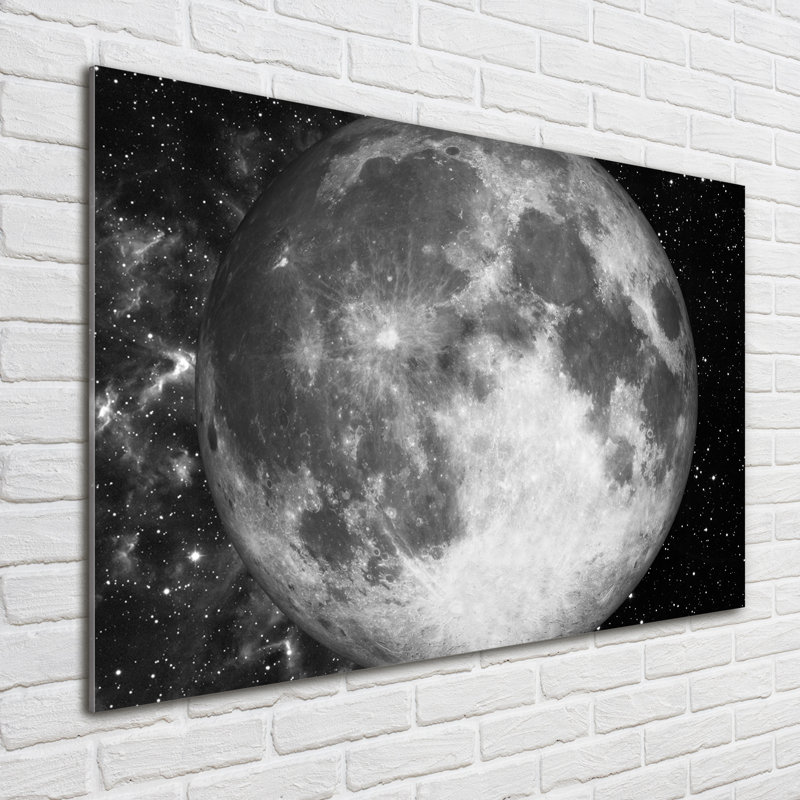 Moon - No Frame Print on Glass