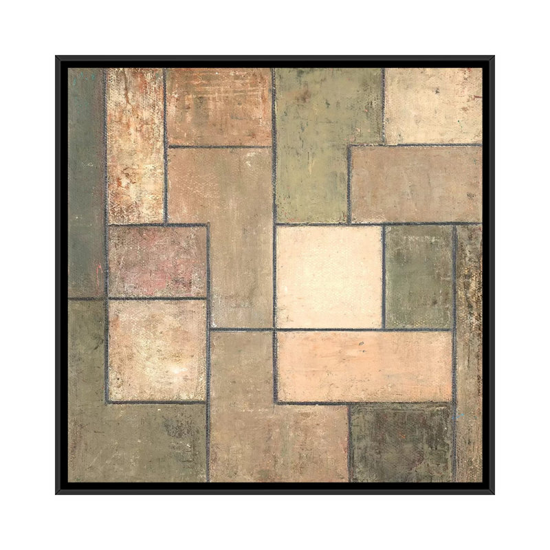 Natures Neutrals 1 Piece Painting on Canvas, 45.72cm H x 45.72cm W x 3.81cm D, Black Framed