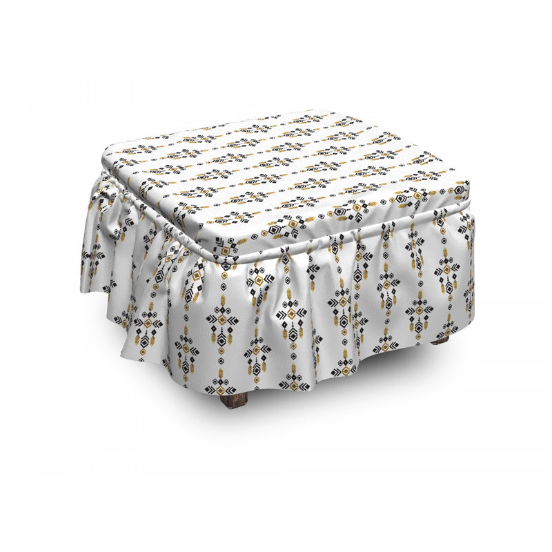 Box Cushion Ottoman Slipcover