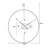 Black Round Analog Wall Clocks