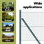50cm H x 2500cm W Green Metal Fencing Kits