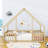 Wooden Floor Bed With House-Shaped And Guardrails-1574135590-1574135593