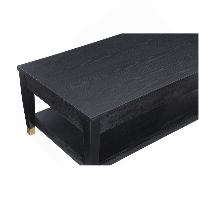 Yves - Table basse à plateau relevable - Noir