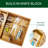 Double layer Bamboo Kitchen Drawer Organizer,Silverware & Cutlery Tray,With Slidable