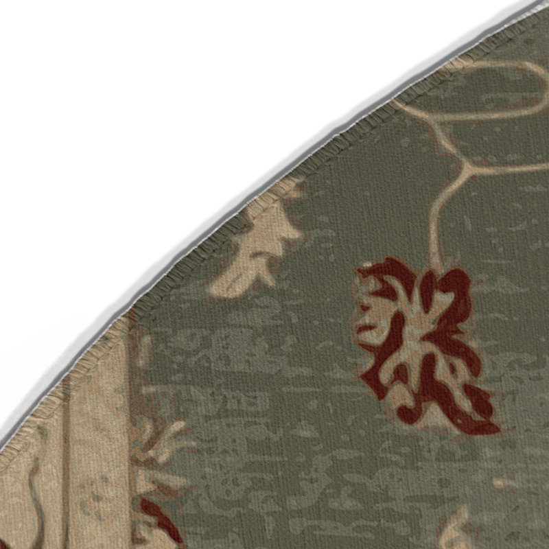 Tapis intérieur et extérieur brun Overdyed, Rond 5 pi