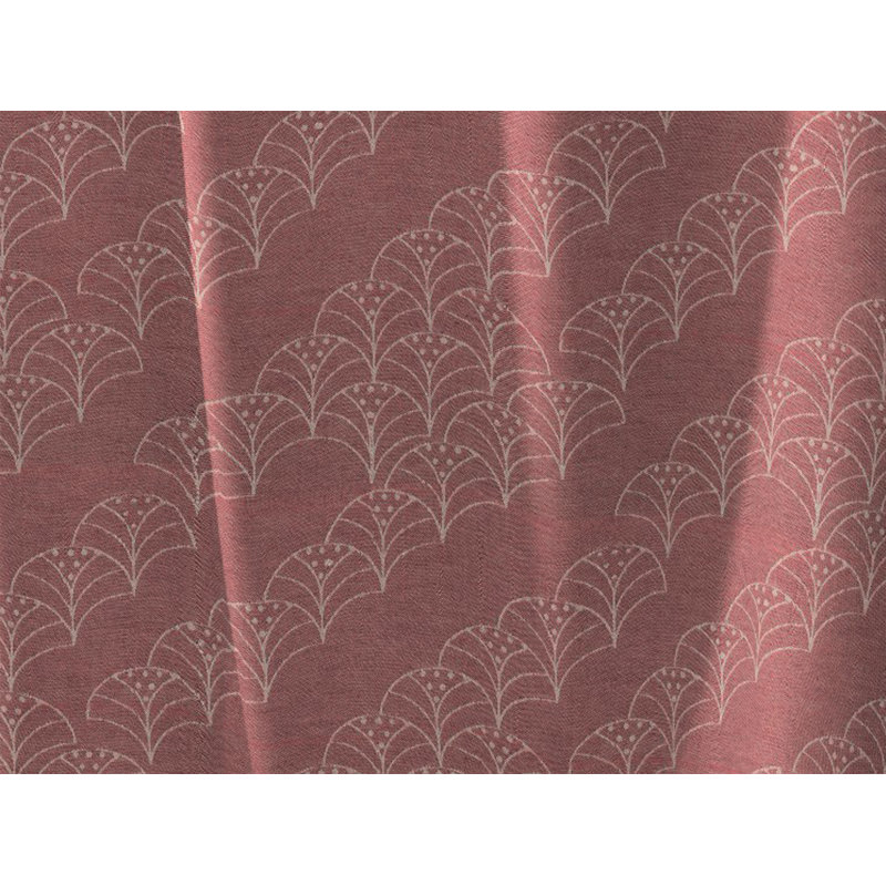 Lizeth Pencil Pleat Opaque Single Curtain, Dark red, 225cm Width x 145cm Drop