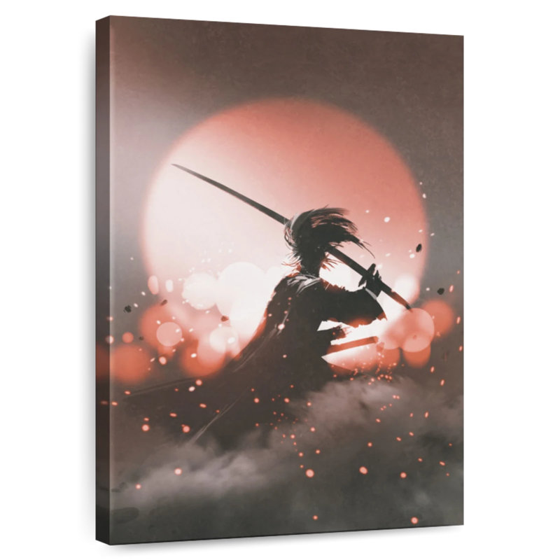 Leisha Samurai Combat Stance, 24" H x 16" W