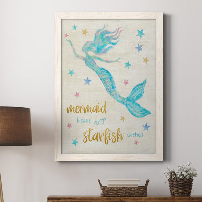 «Mermaid Kisses», reproduction sur toile encadrée
