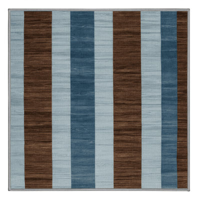 Machine Washable Checkered Grey Area Rug