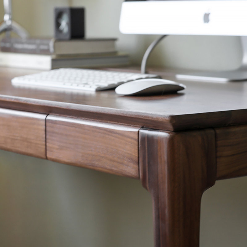 Bureau à deux tiroirs de style italien, H 29,53 po x l 55,12 po x P 23,62 po
