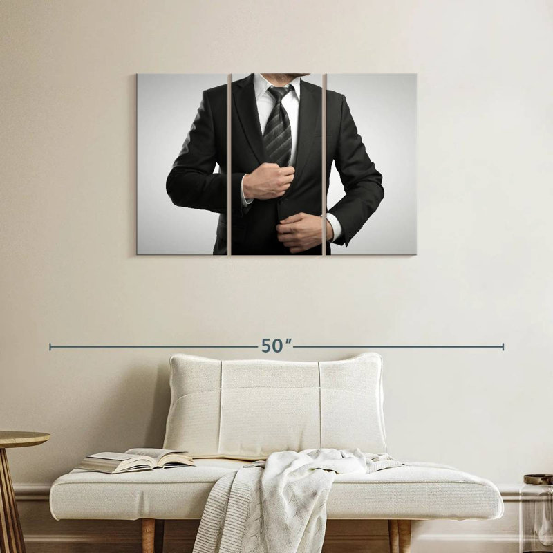 Sh Shoresworth en costume d'affaires, H 24 po x l 38 po