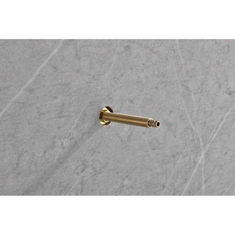 Contrôle de volume de la douche principale - Valve en métal noir mat 3/4 "avec poignée réglable en laiton