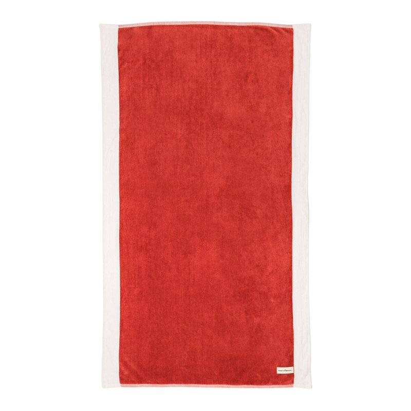 Beach Towel, Red/White