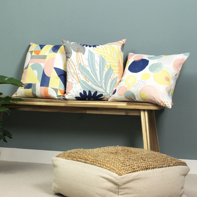 Dottol Polka Dots Square Throw Pillow Cover