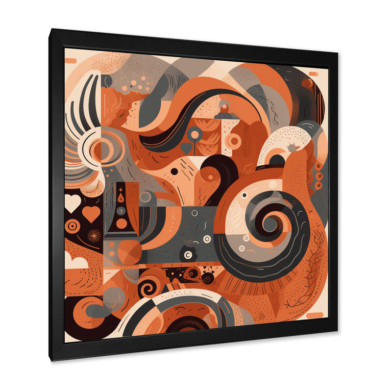 «Evolving Abstractions IV», reproduction sur toile, Cadre photo noir, H 16 po x l 16 po x P 1 po