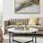 2 Piece Abstract Gold Geometric Sculpture Set