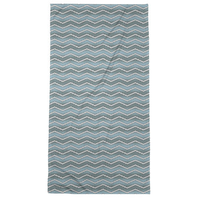 Serviette de bain à chevrons ondulés Stephenie