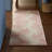 NICOLE MILLER NEW YORK Kendall Fluted Geo Handcrafted Wool Area Rug Rose-107408561