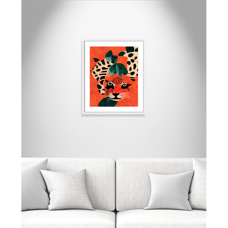 «Jaguar’s Gaze I» par Treechild, 21.5'' W x 25.5'' H, Imprimé mat, Blanc satiné