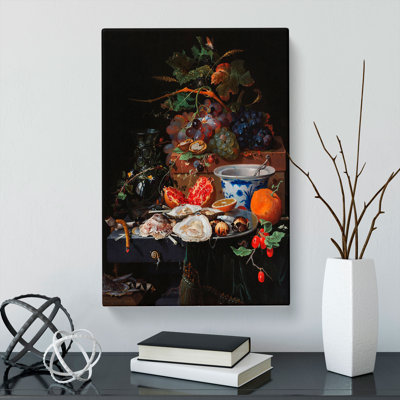 Fruits And Oysters Vol.2 by Abraham Mignon - Wrapped Canvas