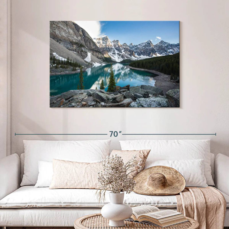 Lac Moraine bleu Alvord Glacial, H 30 po x l 45 po