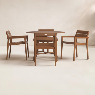 Kinsler Round 4-Person Outdoor Dining Set
